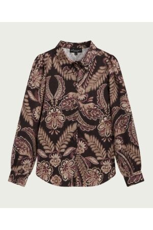 Elvira Casuals Elvira Casuals blouse marie e5 26-013 Blouse grape paisley