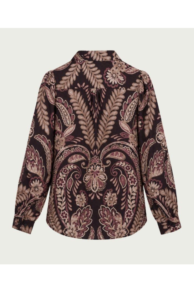 Elvira Casuals Blouse Marie E5 26-013 Grape Paisley