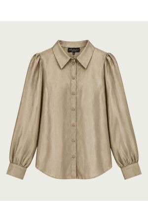 Elvira Casuals Elvira Casuals blouse valentina e5 26-027 Blouse champagne gold