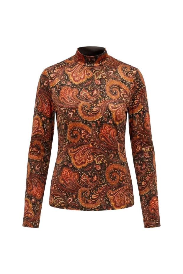 Helena Hart Col Print Paisley 7989 Cognac