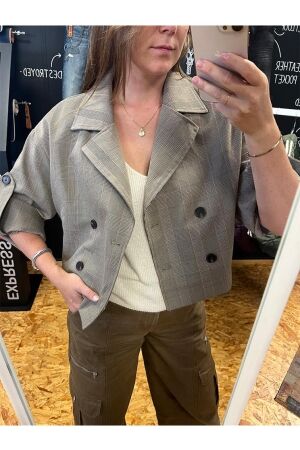 SOPHIE & ME SOPHIE & ME jasje ruit Jackets camel