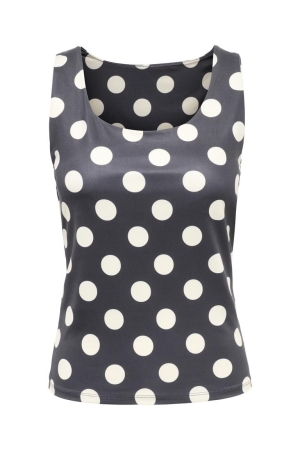 Only Only onllone aop 2-way s/l top jrs Tops en Singlets chocolate torte cloud cream dots