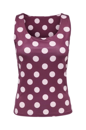 Only Only onllone aop 2-way s/l top jrs Tops en Singlets fig parfait pink dots