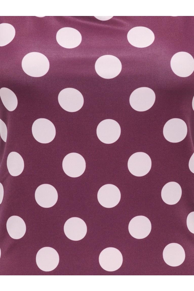 Only ONLLONE AOP 2-WAY S/L TOP JRS Fig PARFAIT PINK DOTS