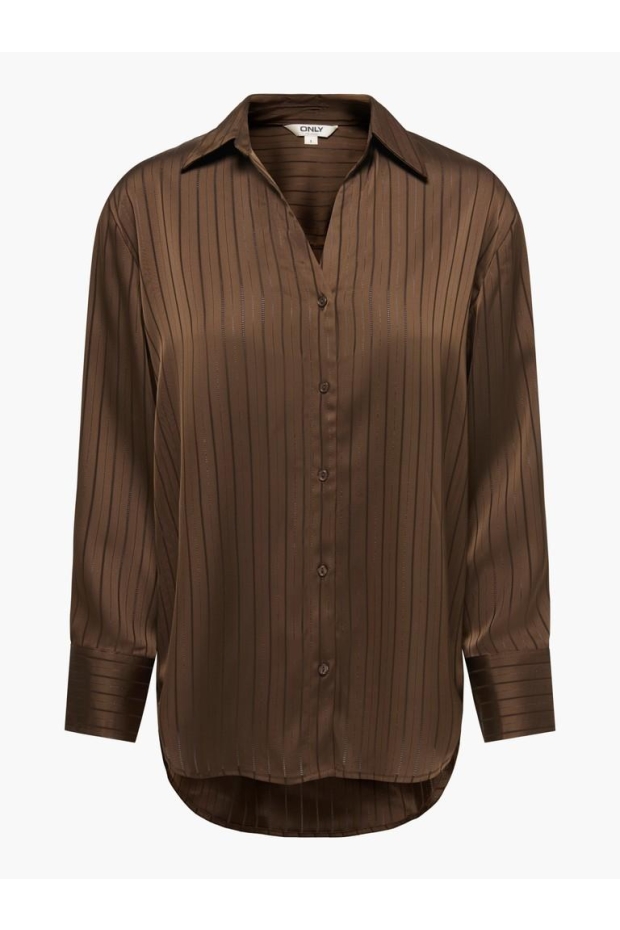 Only ONLLYRIA LS STRIPE SHIRT WVN Carafe