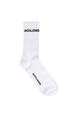Jack & Jones Jack & Jones jacbasic logo tennis sock 5 pack noos 12179475 Sokken wit