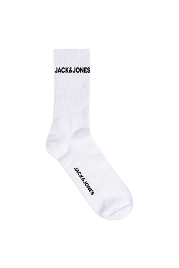 Jack & Jones JACBASIC LOGO TENNIS SOCK 5 PACK NOOS 12179475 Wit