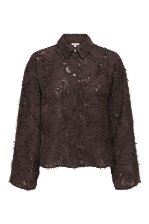Only Only onlmovida l/s jaquard shirt wvn 15383679 Blouse coffee bean
