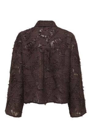 Only Only onlmovida l/s jaquard shirt wvn 15383679 Blouse coffee bean
