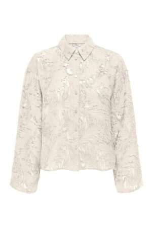Only Only onlmovida l/s jaquard shirt wvn 15383679 Blouse egret