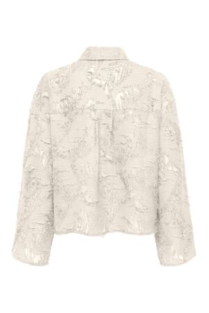 Only Only onlmovida l/s jaquard shirt wvn 15383679 Blouse egret
