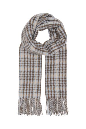 Only Only onlmaja check fringe scarf cc acc 15376286 Sjaals humus blue/brown