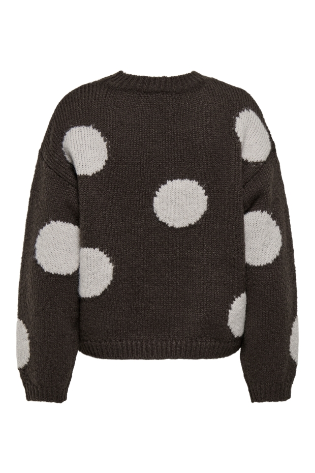 Only ONLBOOTLE LS FLOWER O-NECK KNT 15361111 ONLBOOTLE LS FLOWER O-NECK KNT
