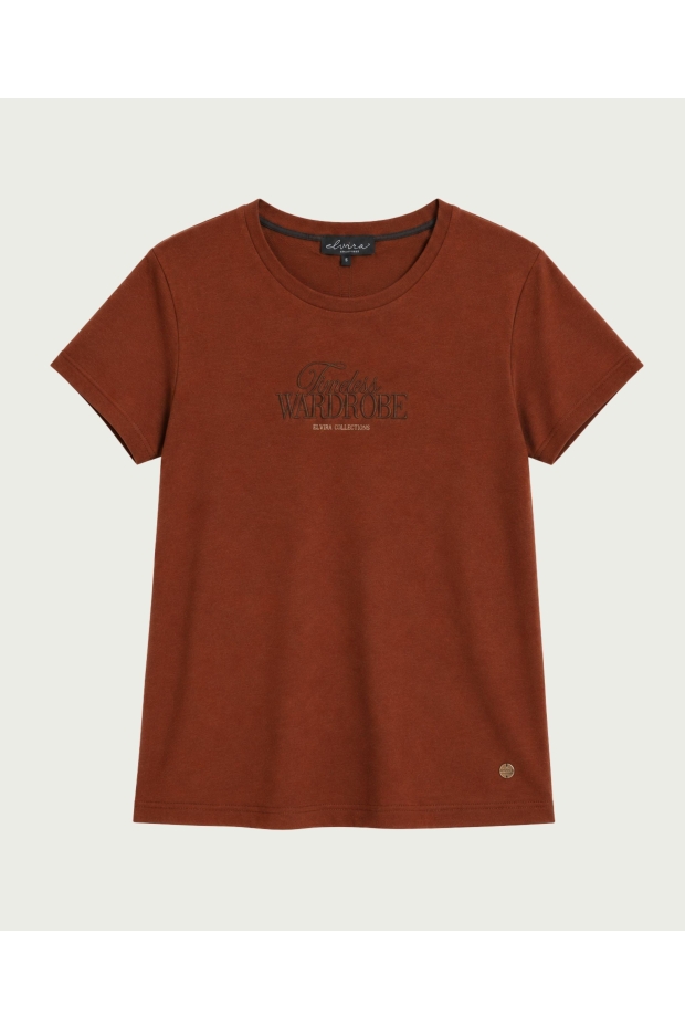 Elvira Casuals T-shirt Timeless E5 26-001 361 Copper