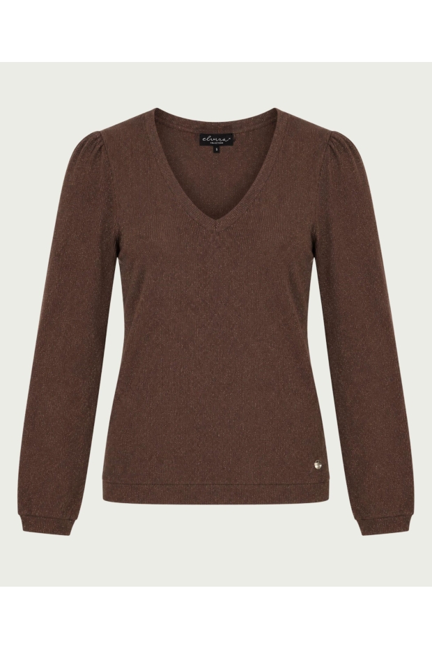 Elvira Casuals Pullover Lena E5 26-021 833 Dark Walnut