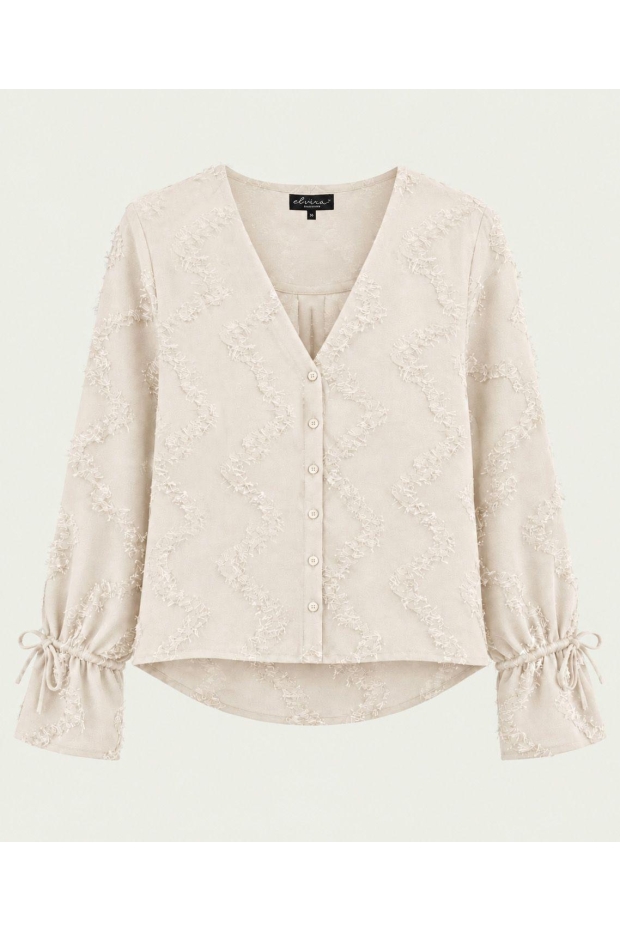Elvira Casuals Blouse Livia E5 26-029 796 Ecru