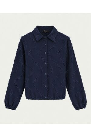 Elvira Casuals Elvira Casuals blouse madelief e5 26-038 Blouse 1079 sapphire