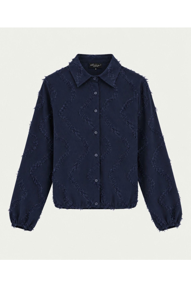 Elvira Casuals Blouse Madelief E5 26-038 1079 Sapphire