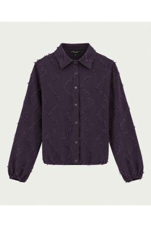 Elvira Casuals Elvira Casuals blouse madelief e5 26-038 Blouse 1084 dark grape
