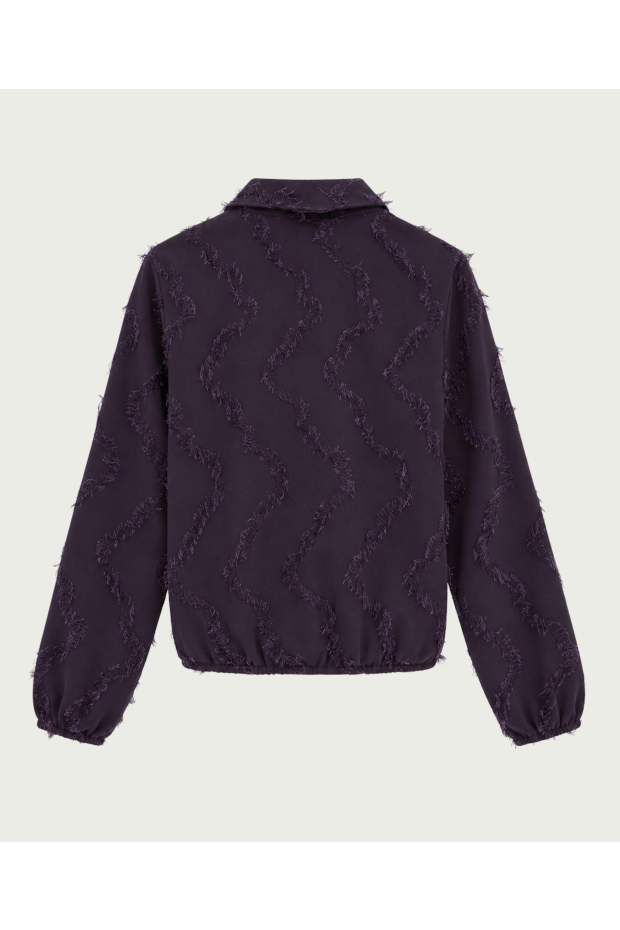 Elvira Casuals Blouse Madelief E5 26-038 1084 Dark Grape