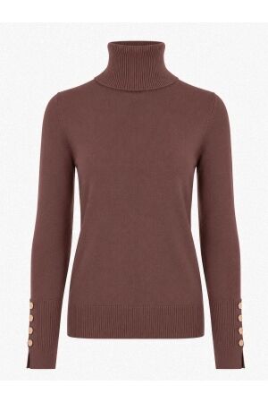 Azzurro Azzurro sweater col a-8029 Sweater d.brown
