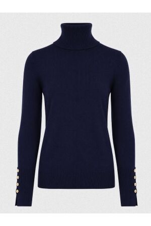 Azzurro Azzurro sweater col a-8029 Sweater d.blue