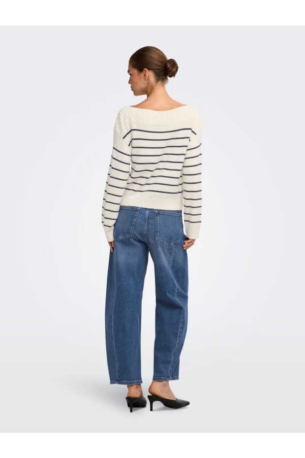 Only ONLJESSICA HW BARREL ANK DNM AZG622 NOOS 15391053 Medium Blue Denim