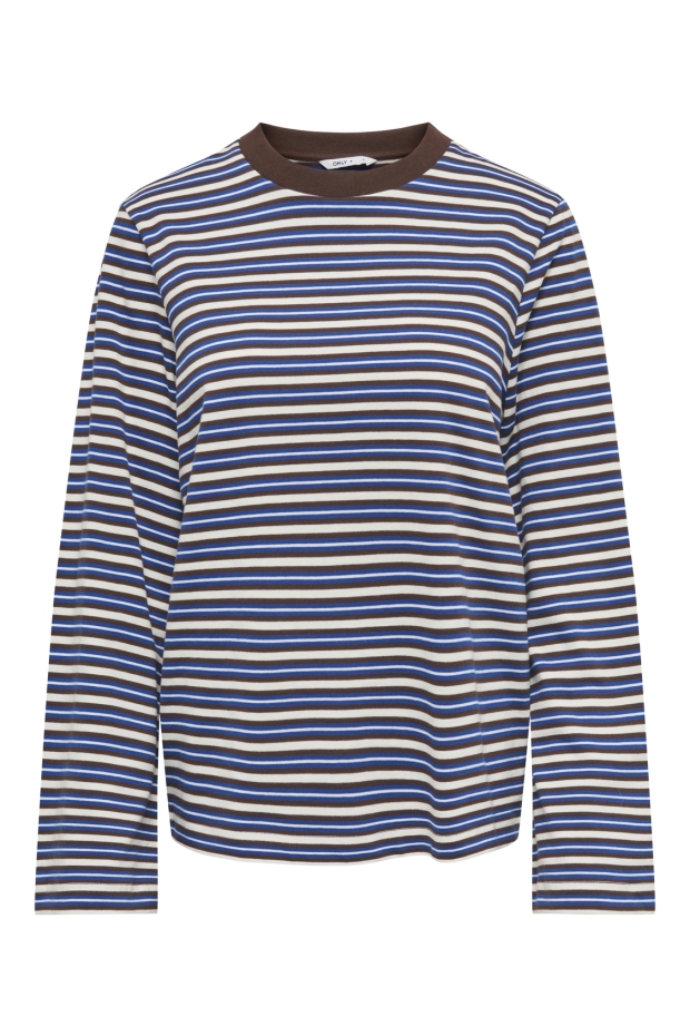 Only ONLLEIA STRIPE L/S TOP JRS NOOS Cloud Dancer