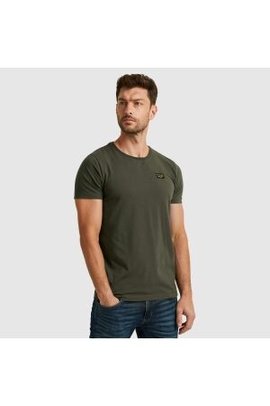 PME Legend PME Legend short sleeve r-neck cotton elastan Basic T-shirts 8039 - beluga