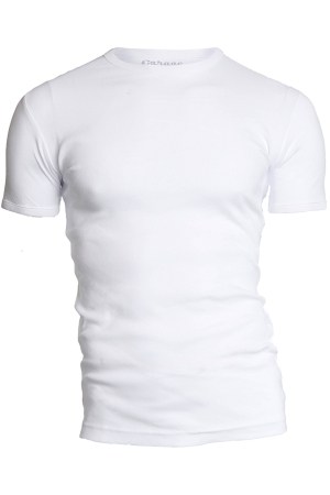 Garage Garage semi bodyfit t-shirt r-neck Basic T-shirts white