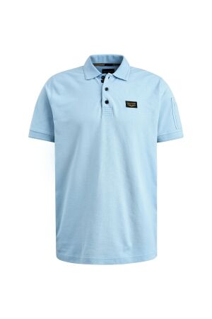 PME Legend PME Legend short sleeve polo cotton elastan p Poloshirts 5326 - airy blue