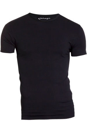 Garage Garage bodyfit t-shirt r-neck Basic T-shirts black