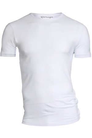 Garage Garage bodyfit t-shirt r-neck Basic T-shirts white