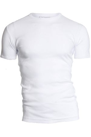 Garage Garage semi bodyfit t-shirt r-neck Basic T-shirts white