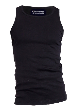 Garage Garage semi bodyfit singlet Tops en Singlets black