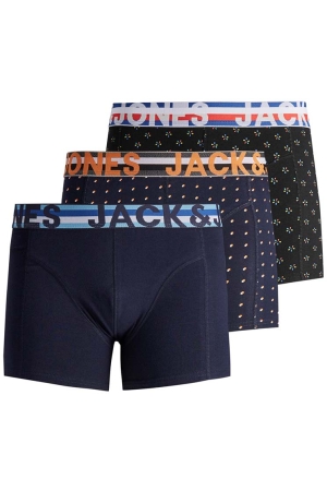 Jack & Jones Jack & Jones jachenrik trunks 3 pack noos 12151351 Boxershorts black navy blazer & navy 12151351