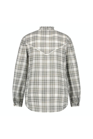 Nukus Nukus merie blouse plaid Blouse 99 white/grey