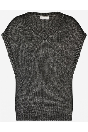 Jane Lushka Jane Lushka kn filippa Trui korte mouw 4214 black melange