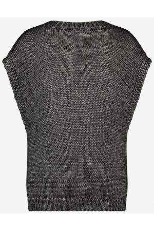 Jane Lushka Jane Lushka kn filippa Trui korte mouw 4214 black melange