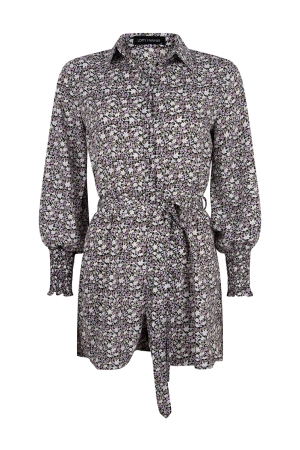 Lofty Manner Lofty Manner ms06 playsuit ivy Jumpsuit 407 purple light blue pr