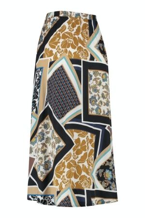 Studio Anneloes Studio Anneloes jans satin patchw. skirt 6965 dark blue/cobalt