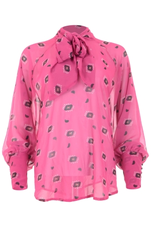 Maicazz Maicazz crissy- blouse Blouse fuchsia flower