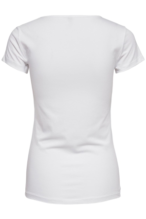 Only Only 15205059 onllive love life s/s o-neck top T-shirt Korte mouw white 15205059