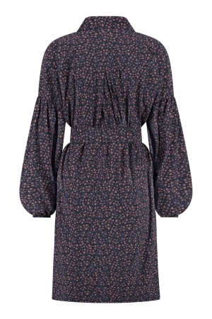 Studio Anneloes Studio Anneloes havana small flower dress Jurk 9031 black/ginger