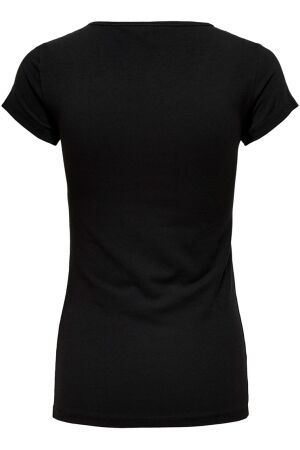 Only Only 15205059 onllive love life s/s o-neck top T-shirt Korte mouw black 15205059