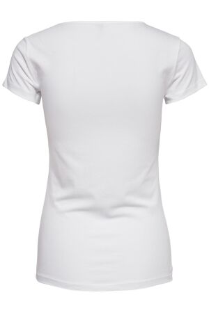 Only Only 15205059 onllive love life s/s o-neck top T-shirt Korte mouw white 15205059