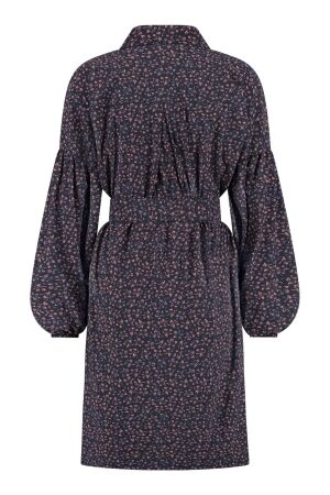 Studio Anneloes Studio Anneloes havana small flower dress Jurk 9031 black/ginger