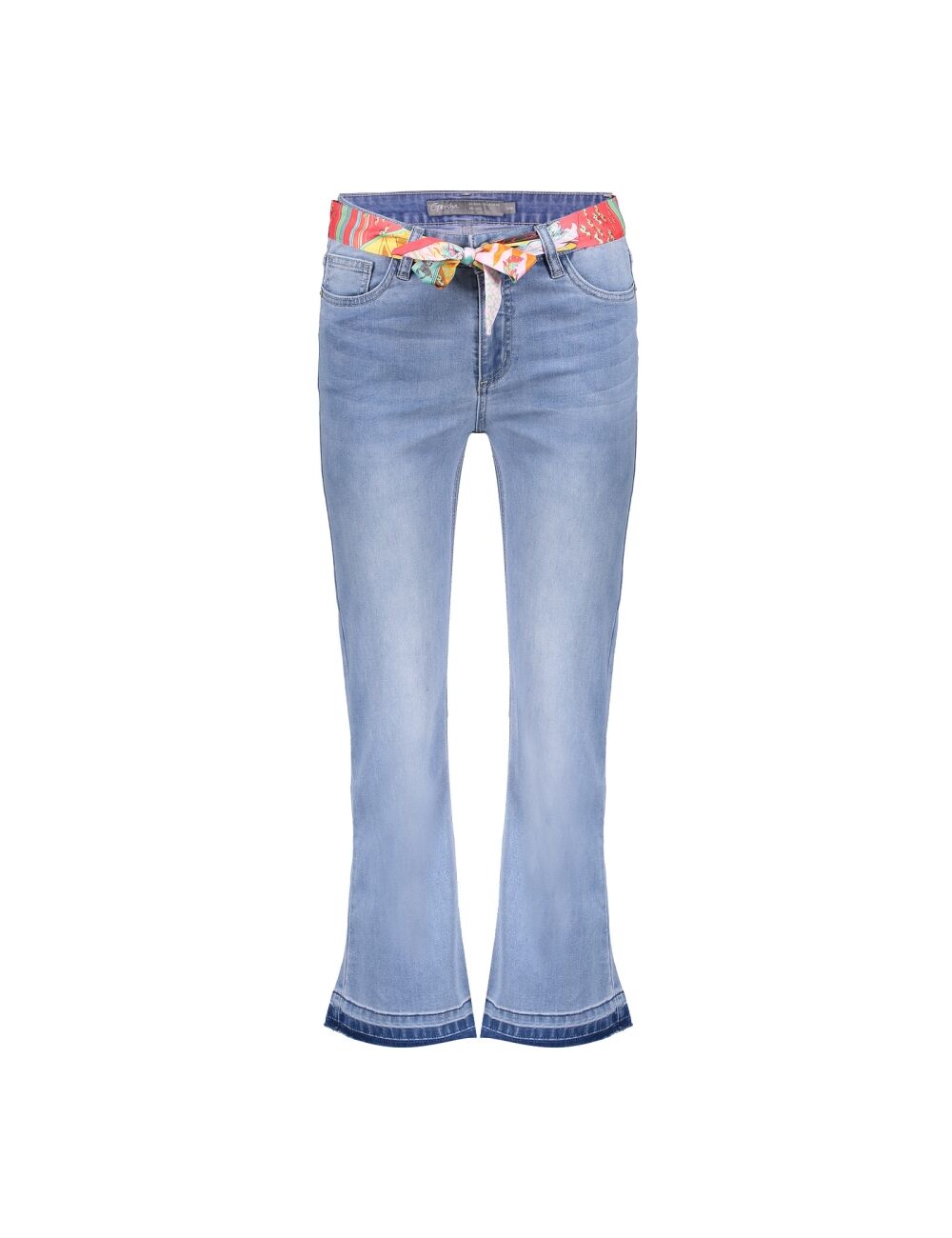 Cokes oor shuttle Geisha 31004-10 jeans 7/8 flared + belt Flare 835 stonebleach denim |  Expresswear.nl