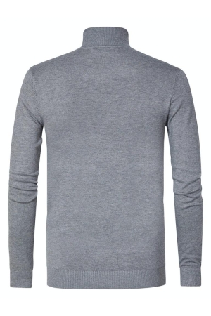Petrol Petrol m-noos-kwc001 knitwear collar basic Trui 9046 light slate melee