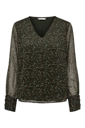 Only Only onlriley l/s v-neck top ex ptm T-shirt Lange mouw rosin elodie